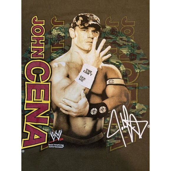 Vintage Wrestling‎ John Cena You Can’t See Me WWE 2007 Hybrid Y2K Rap Tee - Picture 2 of 5